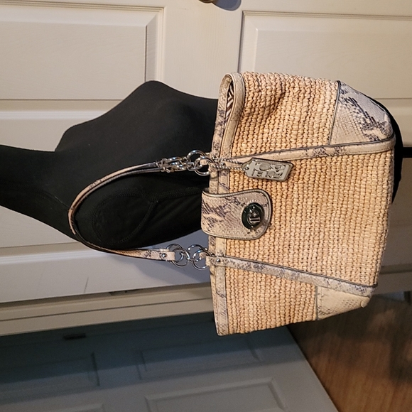 COACH STRAW NATURAL BAG 17”x10”x6”, Large Tote, Gorgeous!🔥 - Picture 16 of 17